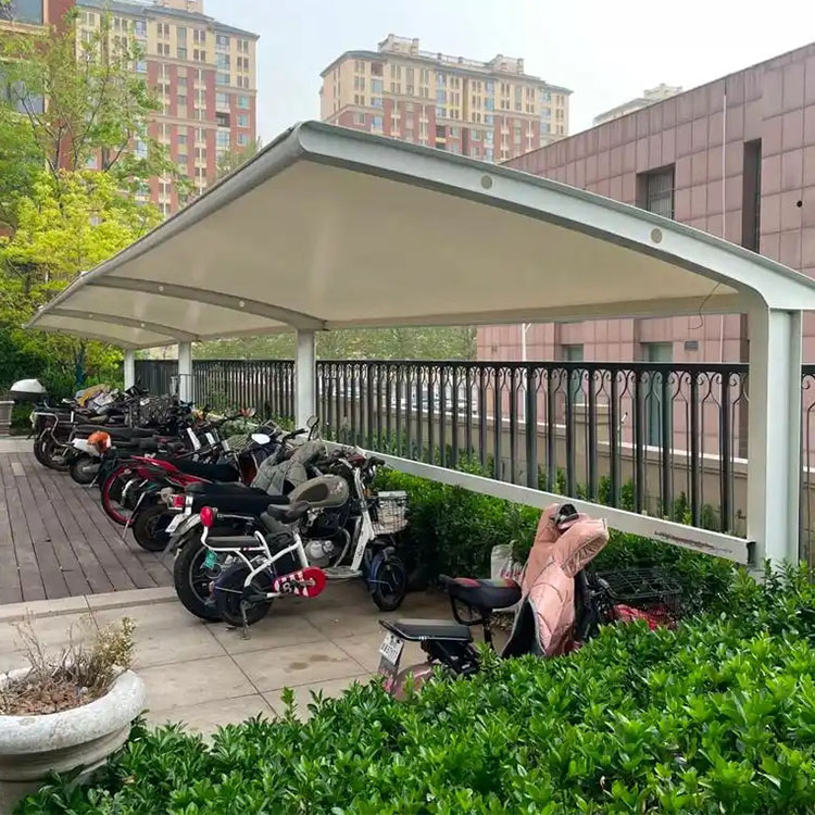 北海膜结构电动车棚